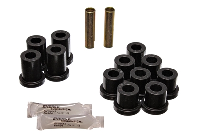 CPP Leaf Spring Bushings, Polyurethane, Black, Rear- 1956-57 Chevy