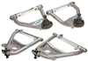 CPP 1955 1956 1957 Chevy Tubular Control Arms 1955 1956 1957, Upper/Lower, Silver, Set (OS)
