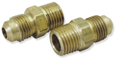 1955 1956 1957 Chevy Trans Oil Cooler Line Fitting - Pair