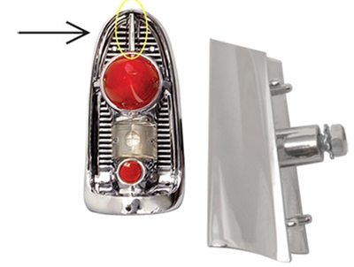 1956 Chevy Taillight Knob, Passenger Side 