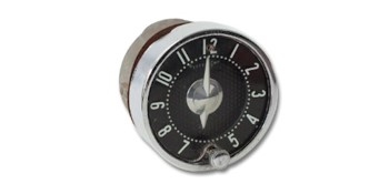 1955 1956 Chevy Clock, Quartz, Black - Each