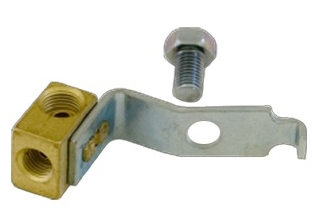 1956-1957 Chevy Brass Brake Junction Block, Front, Driver Side