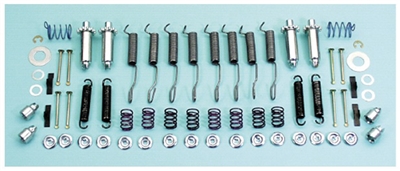 1955 1956 1957 Chevy Brake Hardware Kit, Front and Rear