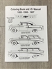 1955 1956 1957 Chevy Coloring Book and Colors ID Manual