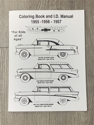 1955 1956 1957 Chevy Coloring Book and Colors ID Manual