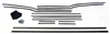 1956-1957 Chevy Window Fur Channel Weatherstrip Kit, 4-Dr Hardtop (OS)