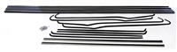 1955 1956 1957 Chevy Window Fur Channel Weatherstrip Kit, 2-Dr Sedan (OS)