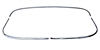 1955 1956 1957 Chevy Rear Window Moulding 3-Piece Set, Sedan