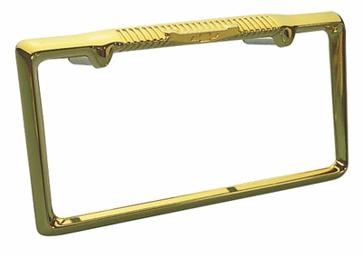 1957 Chevy License Plate Frame, Bel Air, Gold