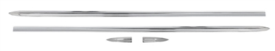 1957 Chevy 150 Side Moulding, Rear Quarter & Door Point, 4-Piece Set