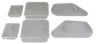 1955 1956 1957 Chevy Access Hole Cover Set, Door and Side Window, Hardtop