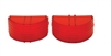 ALL SALES FINAL -  1955 Back-Up Light - Red - Lens - Pair