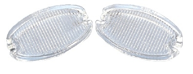 1957 Chevy Glass Back-Up Light Lenses, ''Guide'' - Pair