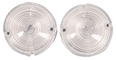 1957 Chevy Clear Parklight Lenses, ''Guide'' - Pair