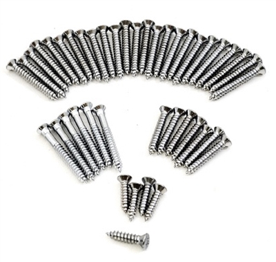 1955 1956 1957 Chevy Interior Trim Screw Set, 2-Dr Hardtop