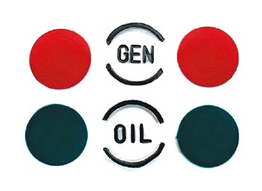 1957 Chevy Dash Indicator Lenses and Color Inserts