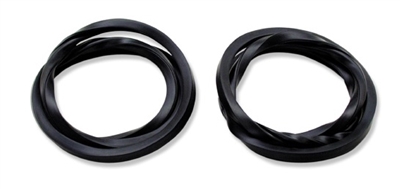 1955 1956 1957 Chevy Rear Side Glass Weatherstrip Seals, 150 2-Dr Sedan - Pair