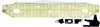 Golden Star Gold Grille Assembly with Chrome Brace - 1957 Chevy (OS)