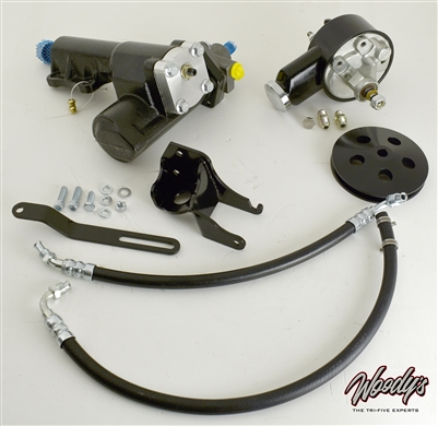 Woody's Hot Rodz 1955 1956 1957 Chevy Power Steering Conversion Kit (OS)