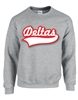 Crewneck Sweatshirt with Baseball Script