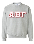 Crewneck Sweatshirt with 4.5-Inch Greek Letters