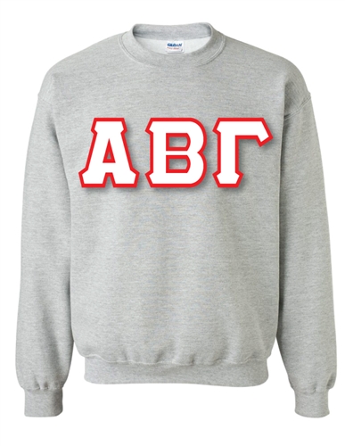 Custom greek best sale letter sweatshirts