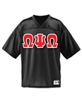 Football Jersey with 6-Inch Greek Letters