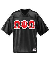 Football Jersey with 6-Inch Greek Letters