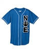 Micro Mesh Baseball Jersey w/ Piping and 4.5-Inch Greek Letters