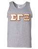 Tank Top with 4.5-Inch Greek Letters