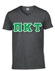 V-Neck T-Shirt with 4.5-Inch Greek Letters