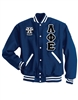 Wool Jacket with Greek Letters and Crest