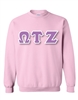 Crewneck Sweatshirt with 4.5-Inch Greek Letters