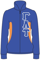 Sorority Track Jacket with 4.5-Inch Greek Letters