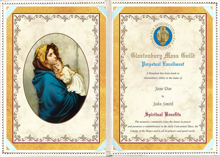 madonna of the streets painting perpetual spiritual enrollment card