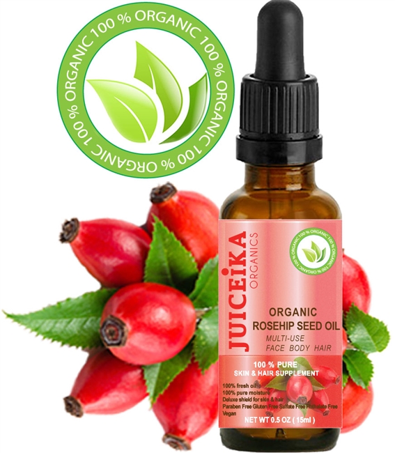 Juiceika Organic Rosehip Rose Hip Seed Oil