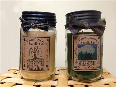 Thompson's Super Scented Mason Jar Candle