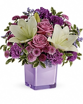 Teleflora's Pleasing Purple Bouquet