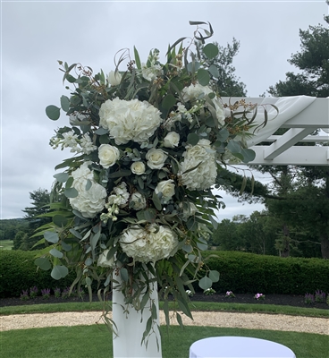 White Wedding Arch Piece