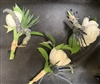 Lavender and White Wedding Boutonniere