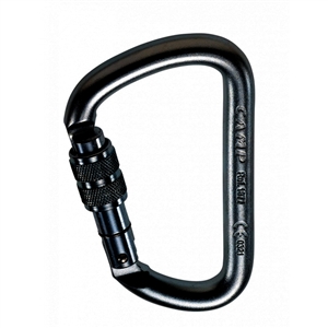 CAMP Steel D Lock Carabiner - Black