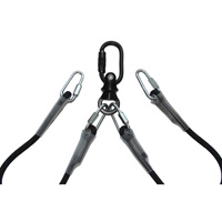 Aerial Dance Double Tab Spinning Hardware for Lyra Extra Long