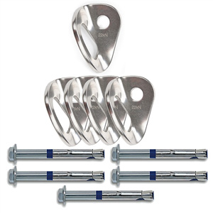 Climbtech Stainless Steel Hanger and Anchor Bolting Set, 5 Sets