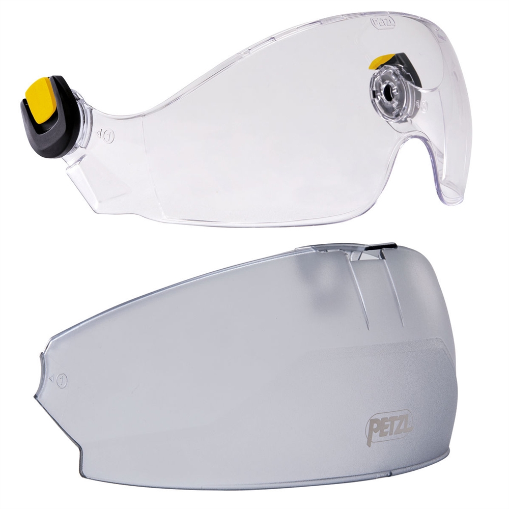 Petzl VIZIR face shield with Protector Garage for 2019 Vetex & Strato  Helmets 2019 with EZclip System