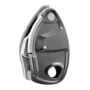 Petzl GRIGRI + assisted braking belay device with anti-panic feature