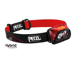 Petzl ACTIK CORE Red Rechargeable headlamp 450 lumens