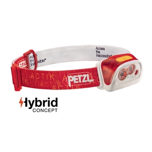 Petzl ACTIK CORE Red headlamp 350 lumens