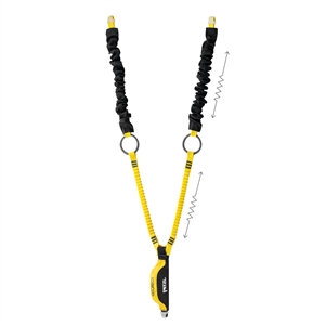 Petzl ABSORBICA-Y TIE-BACK shock absorbing lanyard with tie-back rings ANSI 150cm