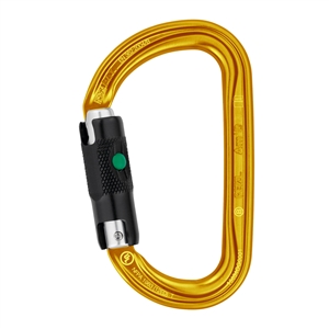 Petzl AM'D H-frame BALL-LOCK Gold carabiner