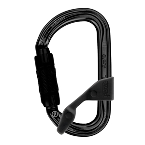 Petzl AMD H-frame carabiner BLACK Twist Lock with CAPTIV